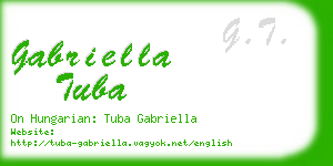 gabriella tuba business card